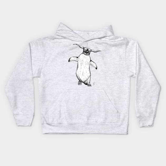 Texas Longuin Kids Hoodie by Ndanceart